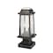 Z-Lite Millworks 2 Light Outdoor Pier Mounted Fixture, Oil Rubbed Bronze & Clear Beveled 574PHMS-SQPM-ORB - alternate 4